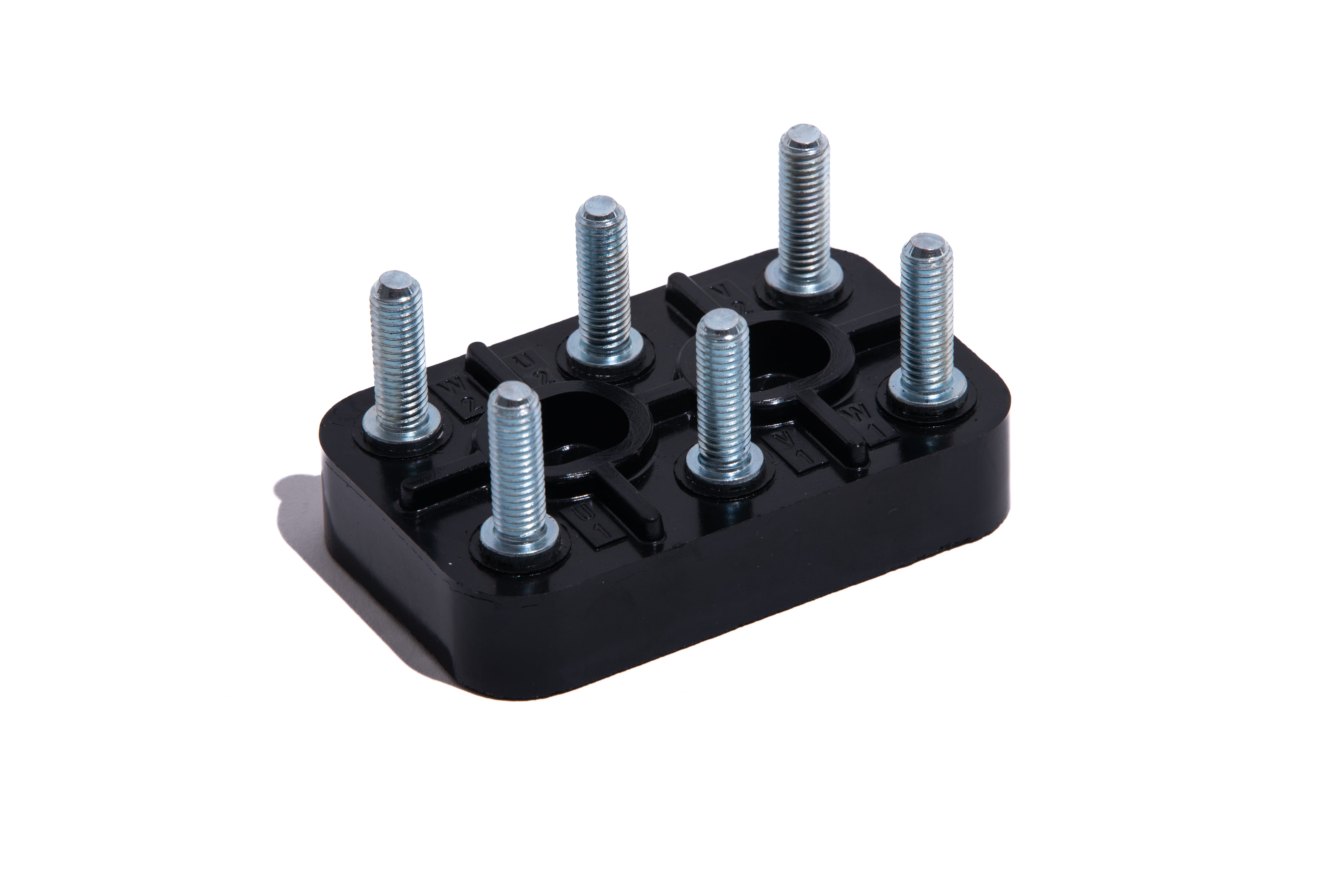 Morsettiera con 6 perni fissi - 0155 MR